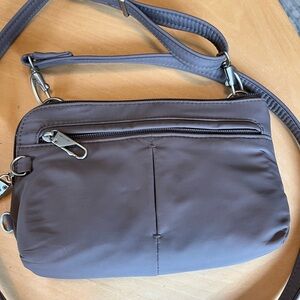 Travelon RFID Compact Crossbody Bag in Grey